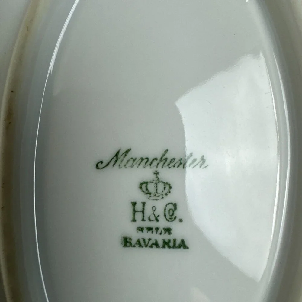 VTG Bavaria Germany H&C Heinrich & CO Set of 2 Large Serving Dish 